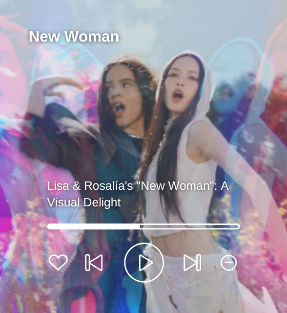 Black Pink Lisa & Rosalía’s “New Woman”: A Visual Delight