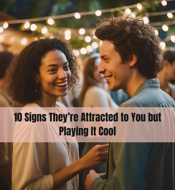 Signs of attraction while playing it cool